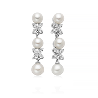 Earrings Miluna Woman in Silver Perla PER2950